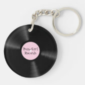 Porte-clés Disque Label Rose (Dos)