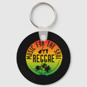 Porte-clés Disque vinyle de musique reggae (Recto)