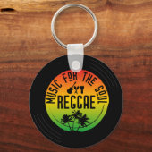Porte-clés Disque vinyle de musique reggae (Recto)