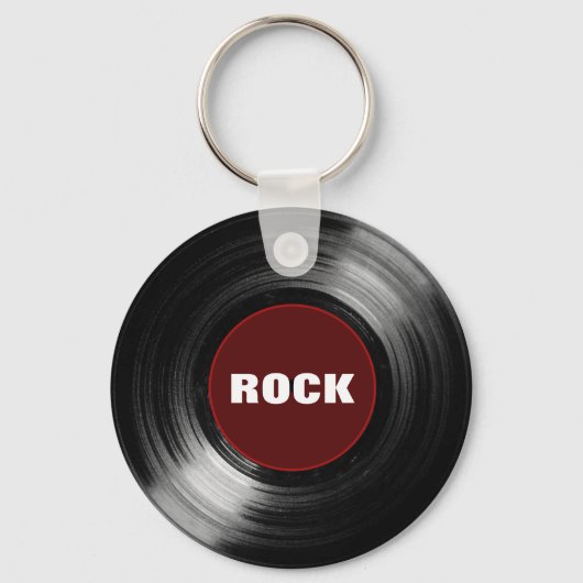 Porte-clés disque vinyle rock (Verso)