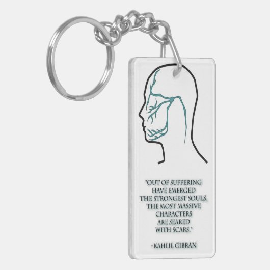 Porte-clés Distribution de nerf de névralgie faciale (Devant gauche)