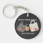 Porte-clés Ditch the Plastic - Save the Planet (Devant)