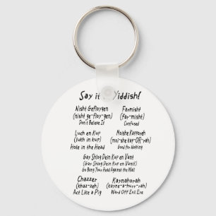 Porte-clés Dites-le en yiddish