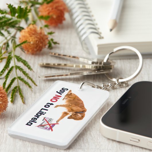 Porte-clés Dites NON au Porte - clé Librela (Devant droit)