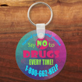 Porte-clés Dites NON aux drogues à chaque fois ! (Recto)