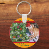 Porte-clés DIVA CHIEN "Corail de Noël" Porte - clé (Recto)
