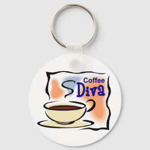 Porte-clés Diva de café