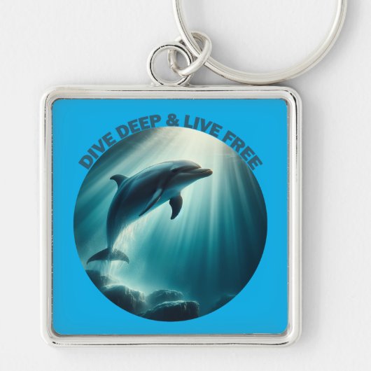 Porte-clés Dive Deep Live Dolphin gratuit (Devant)