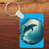 Porte-clés Dive Deep Live Dolphin gratuit (Recto)
