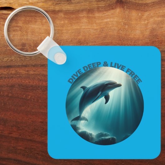 Porte-clés Dive Deep Live Dolphin gratuit (Recto)