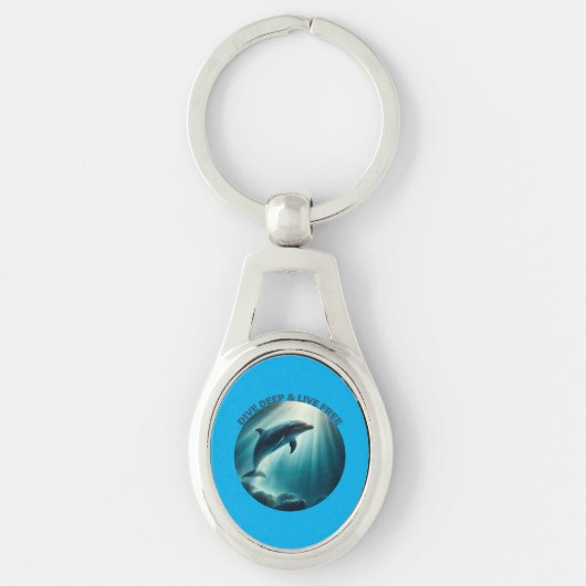 Porte-clés Dive Deep Live Dolphin gratuit (Devant)