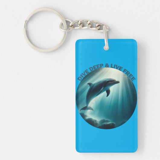 Porte-clés Dive Deep Live Dolphin gratuit (Devant)