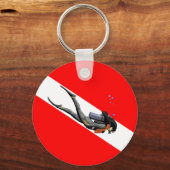 Porte-clés Diver Et Drapeau (Recto)