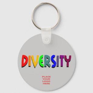 Porte-clés Diversité Porte - clé d'argent personnalisé