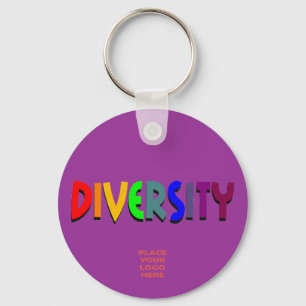 Porte-clés Diversité Porte - clé violet personnalisé