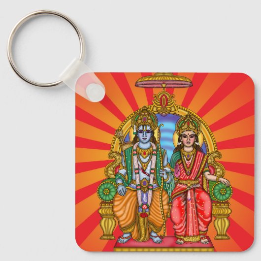 Porte-clés divin Sita Ram (Recto)