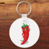 Porte-clés Divine Piment Rouge Chaud (Recto)