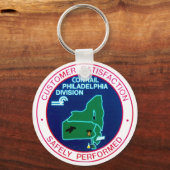 Porte-clés Division Philadelphie du chemin de fer Conrail (Recto)