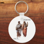 Porte-clés Division philosophique - A est A vs FGSFDS (Recto)