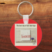 Porte-clés Divorcé ! Fêtons ! (Recto)