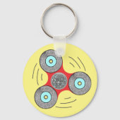 Porte-clés DJ Fidget Spinner (Recto)