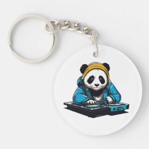 Porte-clés DJ Kawaii Panda