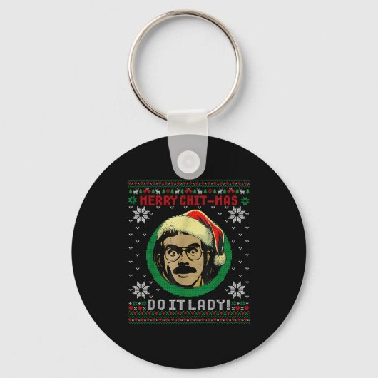 Porte-clés Do It Funny Chit-mas Christmas Santa Hat Ugly Xmas (Recto)