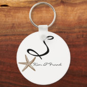 Porte-clés do-it-yourself simple Starfish Monogram Porte - cl (Recto)