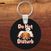 Porte-clés Do Not Disturb Wiener Dog Funny Dachshund Pajamas (Recto)