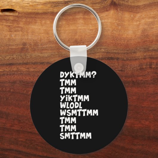 Porte-clés Do You Know The Muffin Man Dyktmm Nostalgia Funny (Recto)