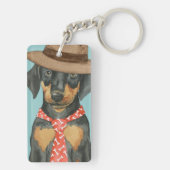 Porte-clés Doberman Papa (Dos)