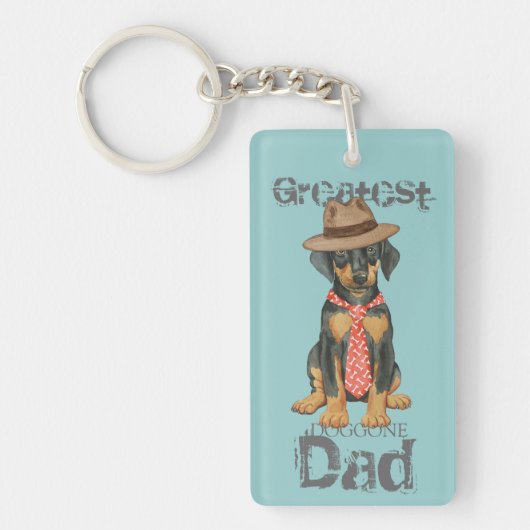 Porte-clés Doberman Papa (Devant)