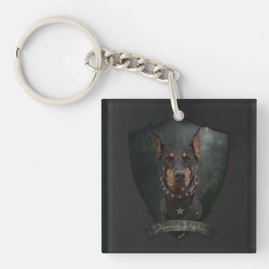 Porte-clés Doberman Pinscher (Devant)