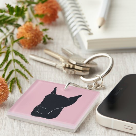 Porte-clés Doberman Pinscher (Devant Droit)