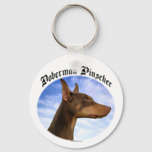 Porte-clés Doberman Pinscher Clouds Porte - clé