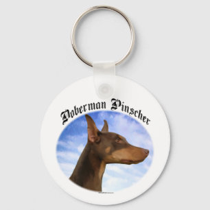 Porte-clés Doberman Pinscher Clouds Porte - clé