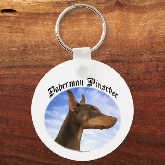 Porte-clés Doberman Pinscher Clouds Porte - clé (Verso)