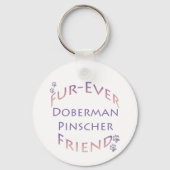 Porte-clés Doberman Pinscher Furever (Verso)