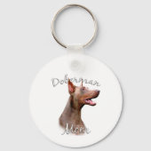 Porte-clés Doberman Pinscher (Isabella) Maman 2 (Verso)