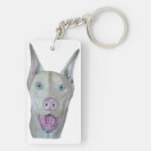 Porte-clés Doberman pinscher Porte - clé Fob (Dos)