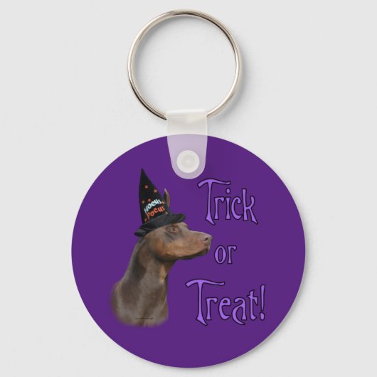 Porte-clés Doberman Pinscher Trick (Recto)