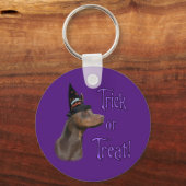 Porte-clés Doberman Pinscher Trick (Verso)