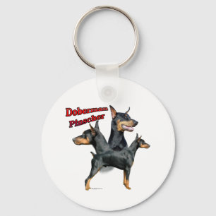 Porte-clés Doberman Pinscher Trio 2 - Porte - clé