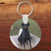 Porte-clés doberman pinting (Recto)