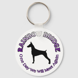 PORTE-CLÉS DOBERMAN RAINBOW BRIDGE KEYCHAIN