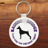 PORTE-CLÉS DOBERMAN RAINBOW BRIDGE KEYCHAIN (Recto)