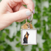 Porte-clés Dobermann hurlant (main)