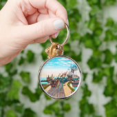 Porte-clés Docks de ferry de chemin de fer, Mackinaw, (Main)