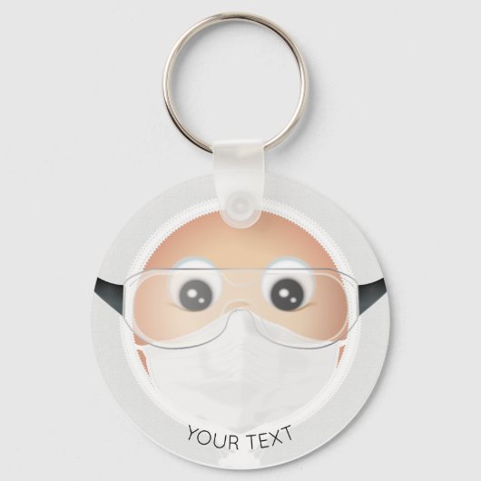 Porte-clés Docteur Emoji (Recto)