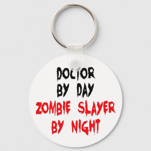 Porte-clés Docteur en calque Zombie (Recto)